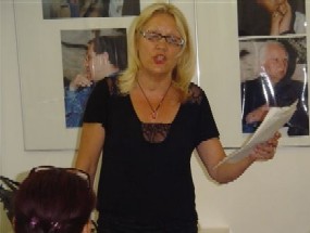Mihaela Hojnik - njen zadnji nastop v Literarni hiši Maribor 21. avgusta 2008.